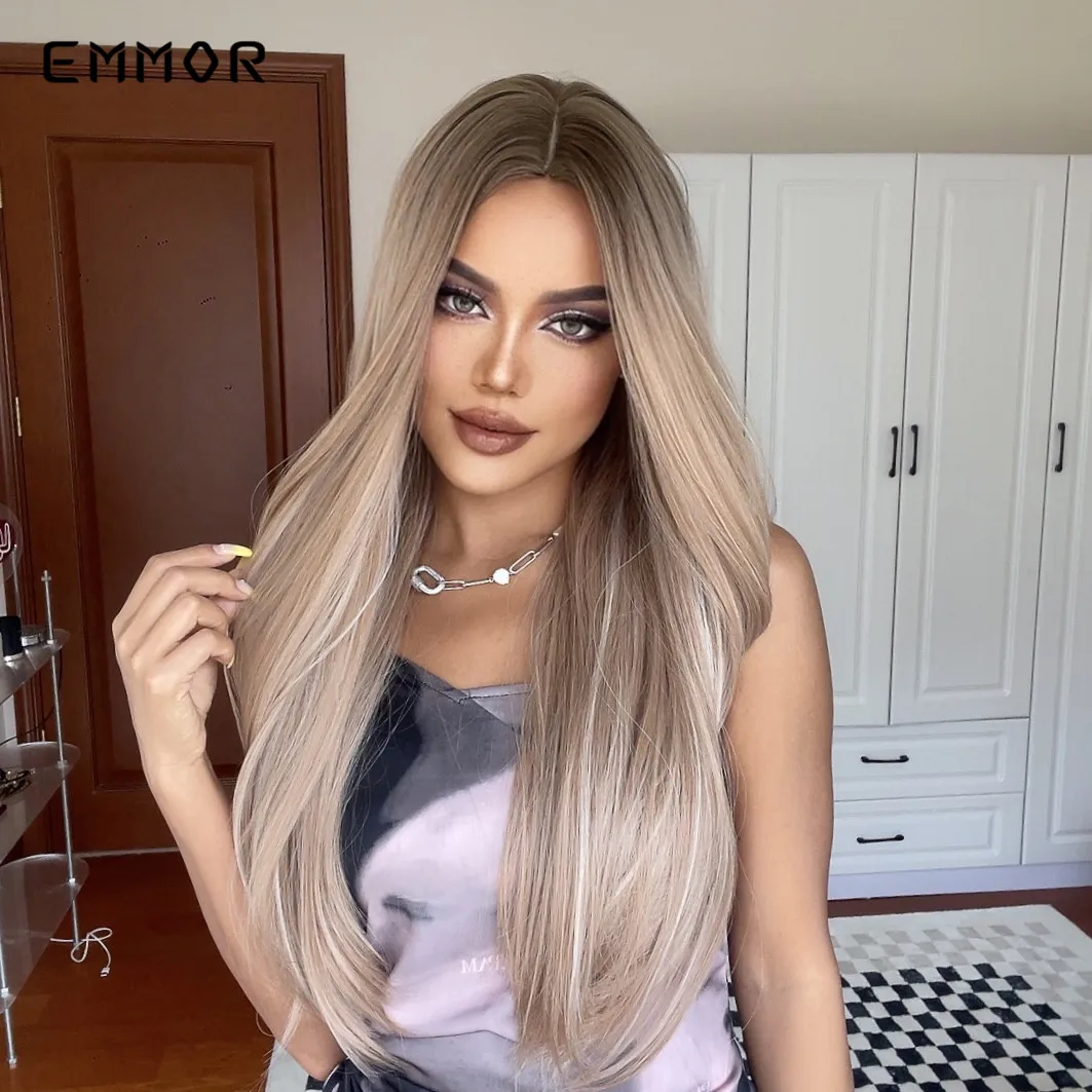 emmor synthetic blonde brown to white